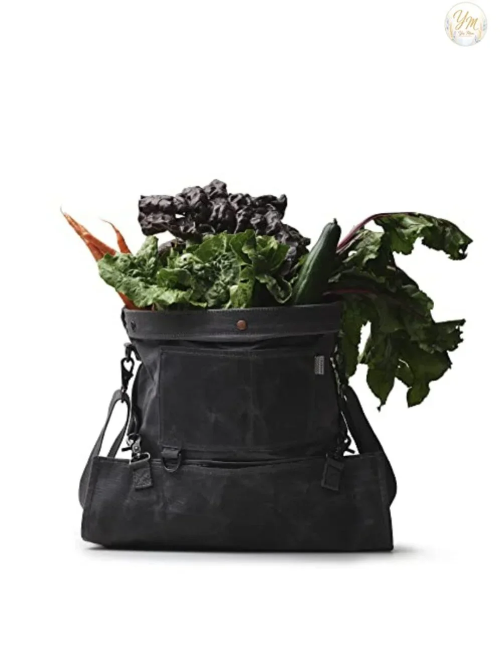 Harvesting and Gathering Bag with Convertible Straps - Water-Resistant Waxed